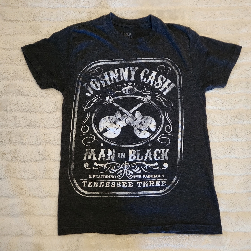 Johnny Cash Graphic Tee - Dark Gray